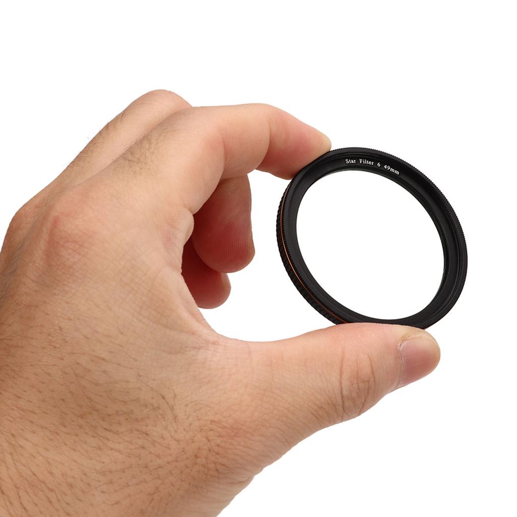 Star Filter 6 Line High Definition Coating Adjustable Cross Screen Starburst Effect Filter for Camera