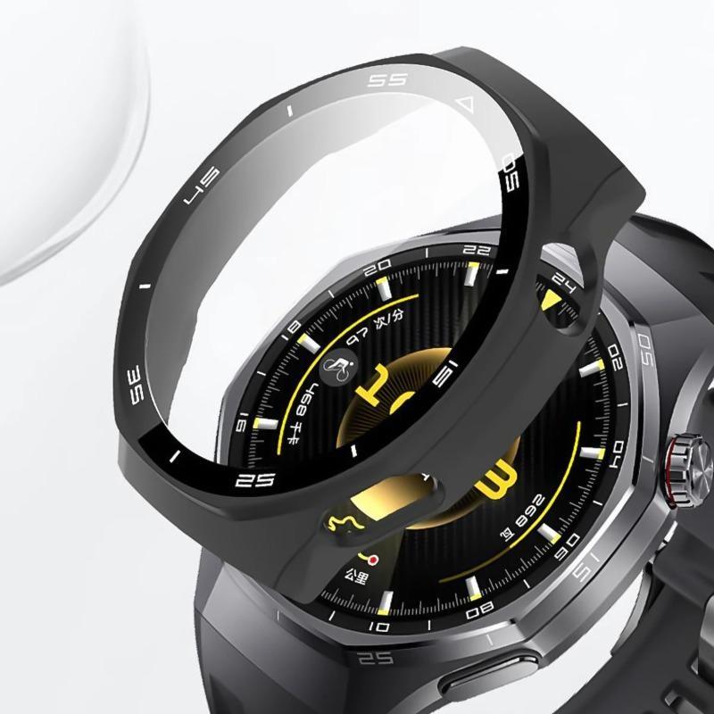 Glass+Case for Huawei Watch GT6 Pro 46mm Glass Anti-scratch Screen Protector & Hard PC Protective Bumper for GT 6 Accessories