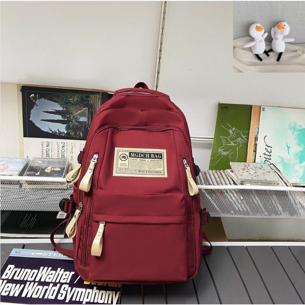 Mochila Escolar Versátil Casual para Estudantes Universitários Ensino Fundamental Grande Capacidade Mochila Simples Mochila para Notebook Moda Masculina e Feminina