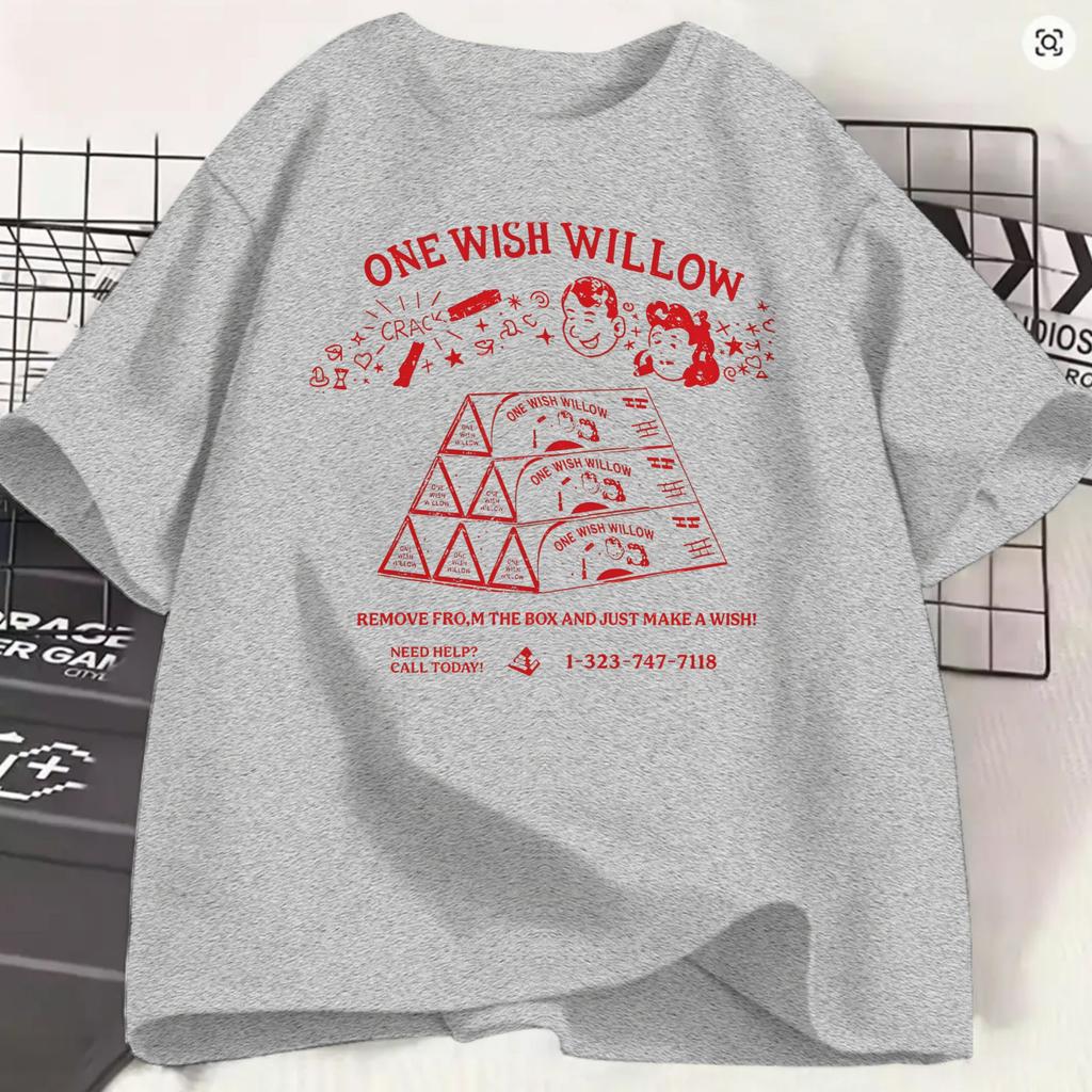 Obsession Film 2026 T-shirt Été Un Souhait Willow Hip Hop T-shirts Unisexe 100% Coton Col Rond Vêtements Grande Taille Manches Courtes