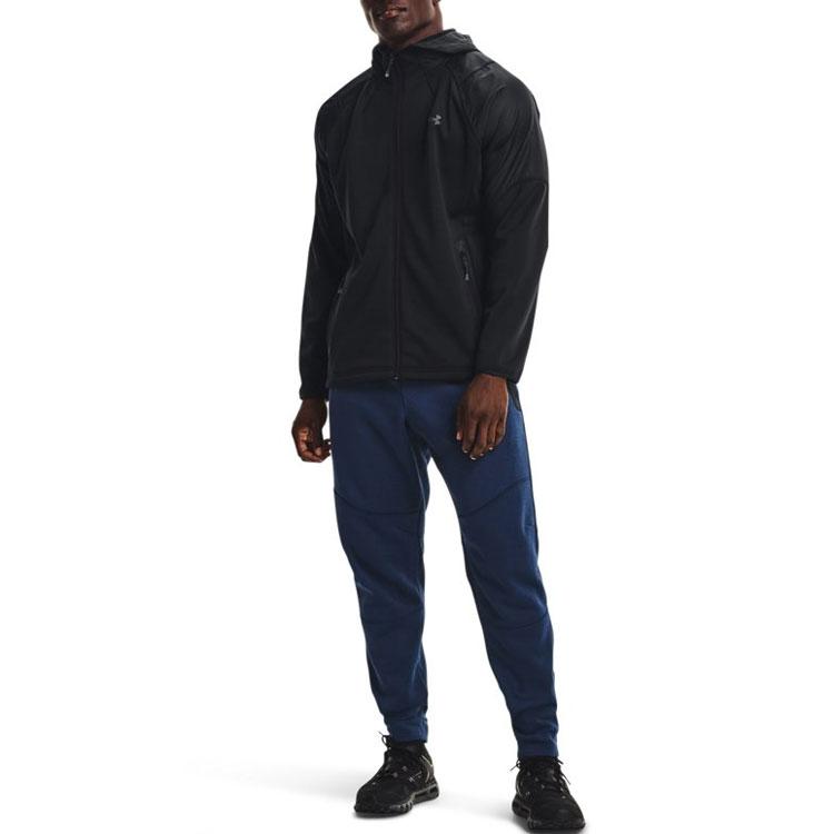 Under Armour ColdGear Hooded Sports Jacket Men Jackets Black 1357475-002