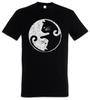 Cats Yin & Yang Herren T-Shirt Cat Katze Katzen Circle Kreis Lover Sign Symbol