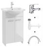 Freestanding Bathroom Cabinet with Sink 85x50 Marlena with Compact Faucet