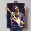 Jimi Hendrix Colorful Portrait Poster Customized Wall Art Vintage Metal Signs Retro Tin Plaque for Man Cave Decoration Room Home