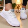 Anti Slip Sole Net Toed Women's Athletic Shoes Female Designer Shoes Chaussures Femme White Casual Flat Shoes for Women Sneaker