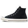 Sneakers Unisex Chuck 70 Suede High Nere Bianche A01458C