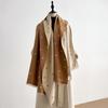 Vintage Style Double Sided Heart Pattern Scarf Elegant Wrap Scarf Romantic Warm Shawl  Daily Wear