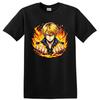Vinsmoke Sanji Anime Fire Power T Shirt Graphic Manga Fan Tee Gift Flame Arts