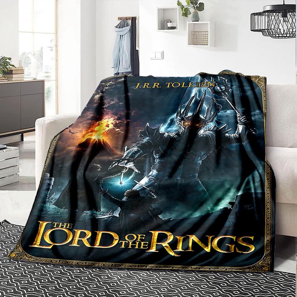 1 Stück J.R.R. Tolkien, Der Herr der Ringe Flanelldecke Weiche Warme Überwurfdecke für Zuhause, Büro, Reisen, Ganzjahres Gemütliche Bettwäsche GeschenkL1065