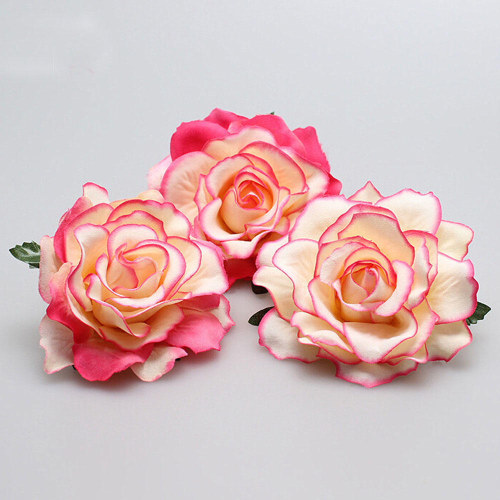 Fashion Bridesmaid Women Brooch Rose Flower Hairpin Hair Clip Wedding