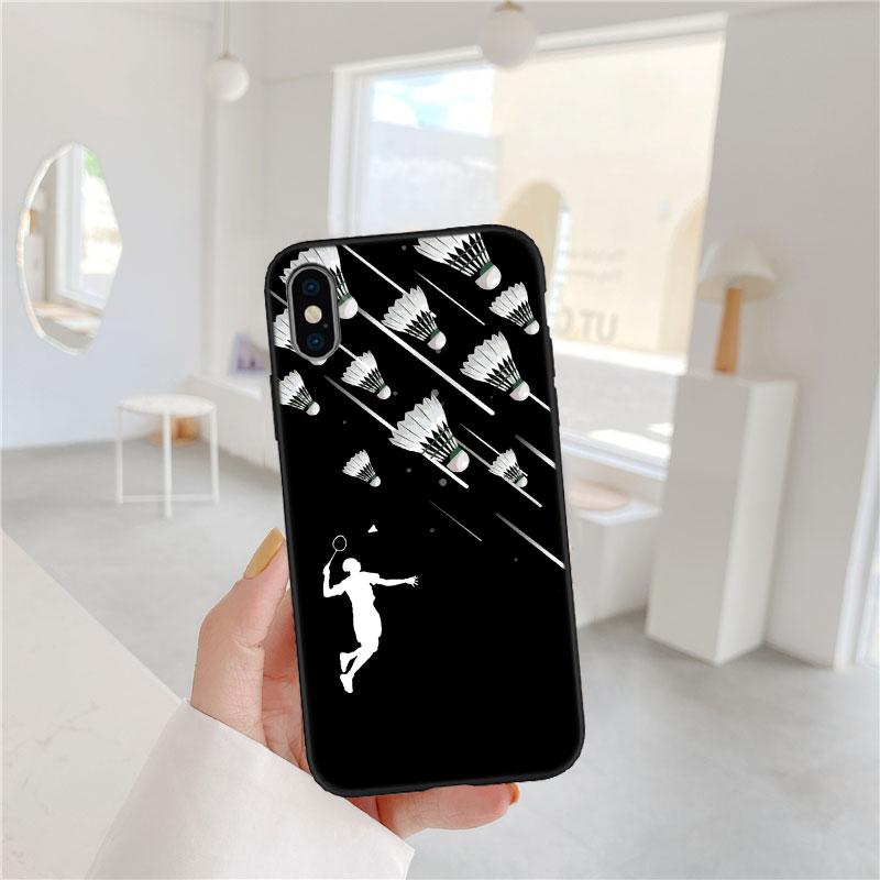 LO13 Badminton Sports Soft Shell Phone Case for Redmi Note 10 11 12 Pro Max 10S 10C 10T 11A 11S 12S 12C