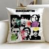 classic band BROCKHAMPTON Cushion Cover Soft  EasyWash Pillow Case  Versatile for Couch Bed Travel and Office