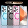 Pour Redmi Note 13 Pro Plus 5G Coque Magnétique Charge Sans Fil Funda Redmi Note 13 Pro+ Plus Coque Arrière en PC Mate Translucide