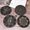 Wooden Pendulum Board Moon Star Divination Energy Carven Plate Healing Meditation Board Ornaments Metaphysical Altar Ouija Board