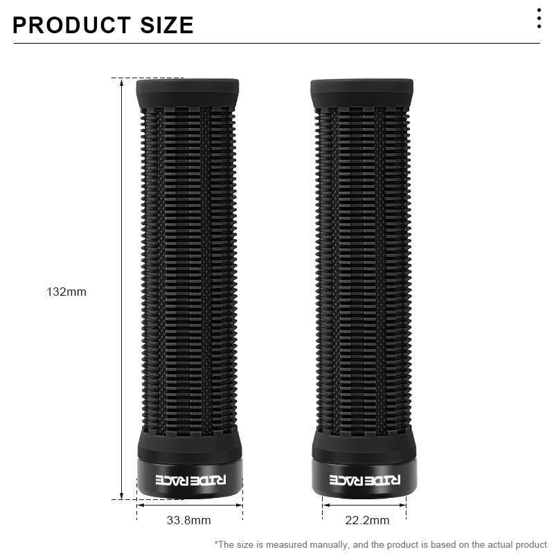 1Pair MTB Grips TPR Rubber Ergonomic Comfortable Mountain Bike Handlebar Grips Anti-Skid Shock-Absorbing Bicycle Handlebar Cover