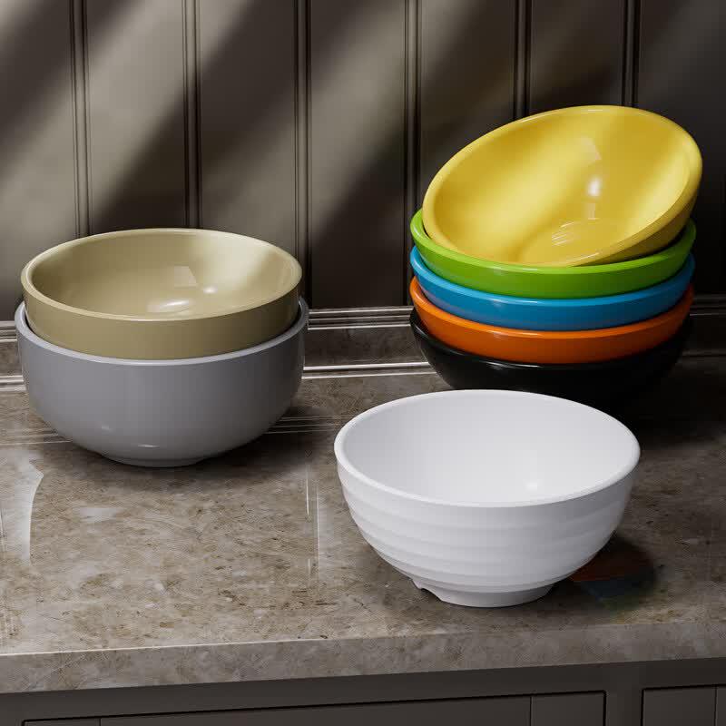 Hill White Melamine Bowls (Set of 10)