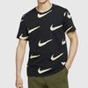 Nike חולצת טי קצרה עם הדפס לוגו לבגדי ספורט לגברים שחור BQ0634-010