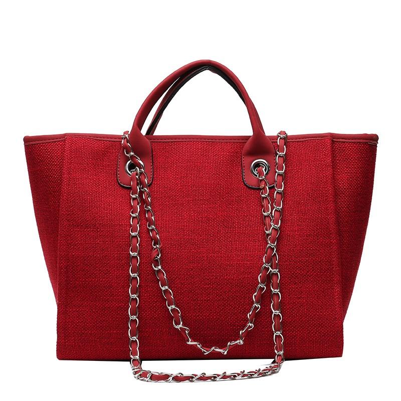 European And American Bucket Women's Bag Large-capacity Portable One-shoulder Diagonal Chain Tote Bag