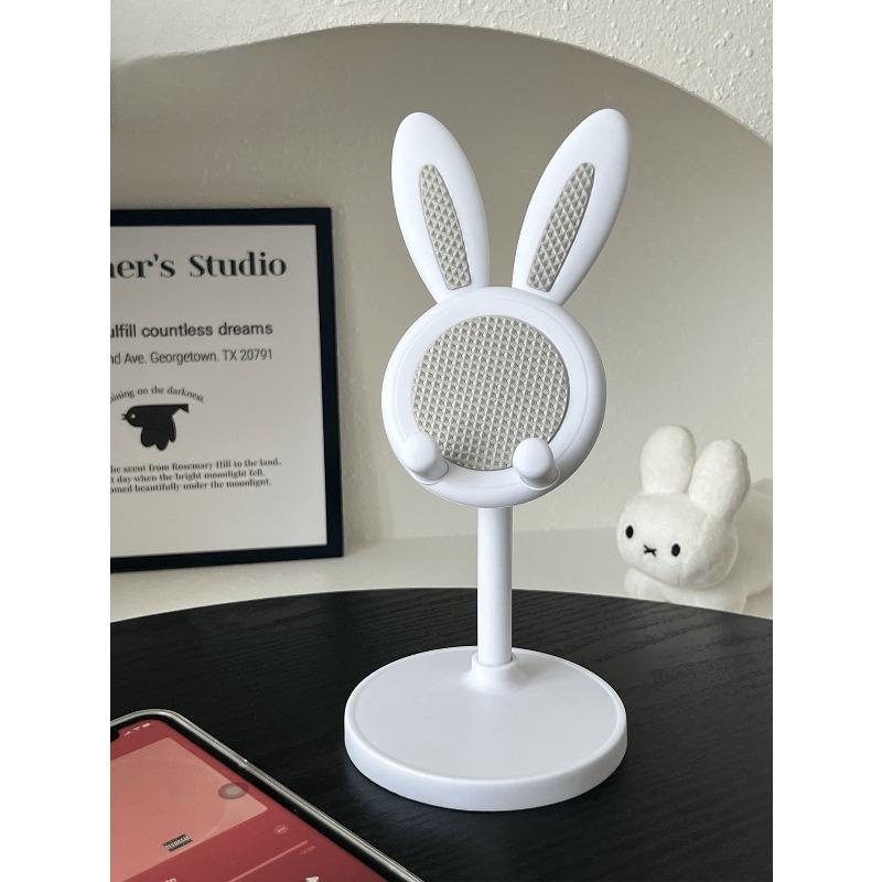 1pc Cute Rabbit Shape Multi-Function Adjustable Phone Stand, Extendable Slouchy Holder