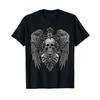 Funny Y2k Grunge Aesthetic Wings Alt Goth Skull Cross Gothic T Shirt Vintage Graphic Soft Homme Unisex Stylish