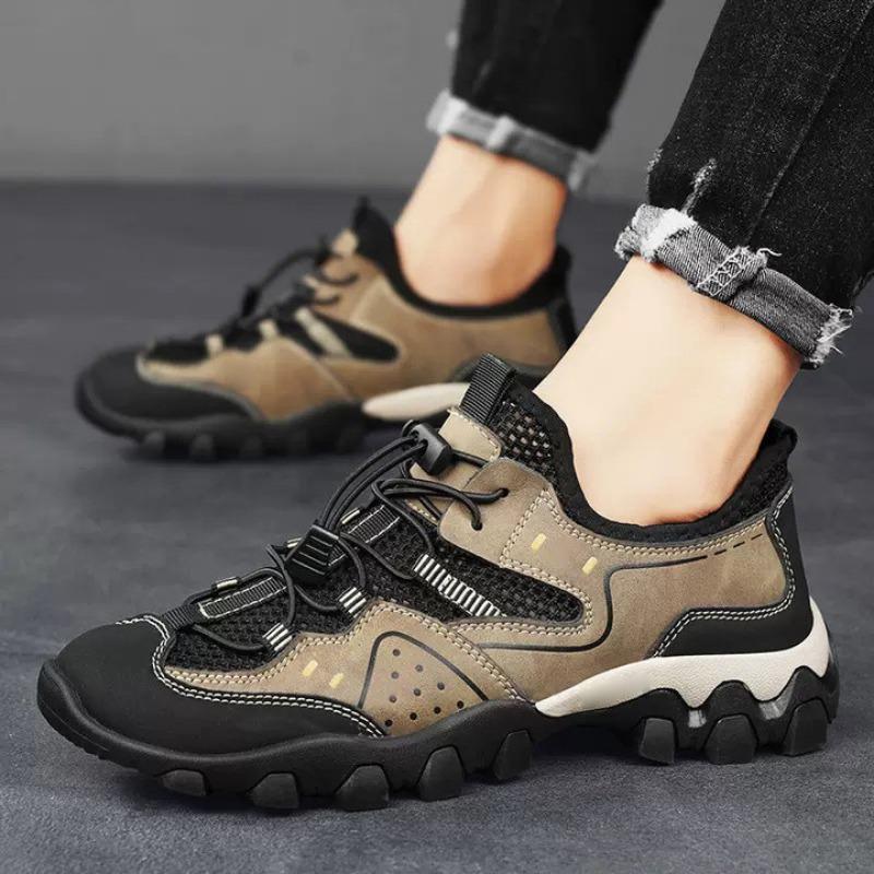 Herenschoenen lente ademend holle casual streamschoenen heren one-pedal lichtgewicht antislip buitensportschoenen