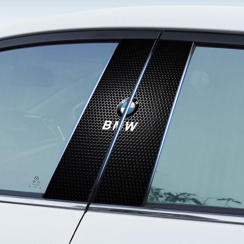 2Pcs Car Center Pillar Sticker Auto Logo Decorative Accessories for BMW IX3 IX F07 G30 G20 G32 E70 E71 F48 F39 F34 F40 F45 F46