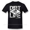 Dirt Bike Life Motocross Motorcycle Graphic T Shirt Mens Round Neck Short Sleeves Cotton T-shir