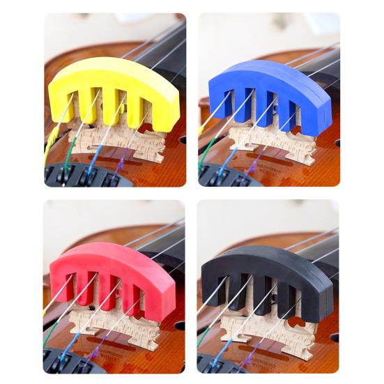 5 Stück Gummi Geige Dämpfer für 3/4 4/4 Geigen Klauenstil Geige Übungsdämpfer Geige Dämpfer Zubehör für Musiker Anfänger