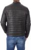 Veste Bomber en Cuir d'Agneau Pur Noir pour Homme Motard Biker Élégante Matelassée Fait Main