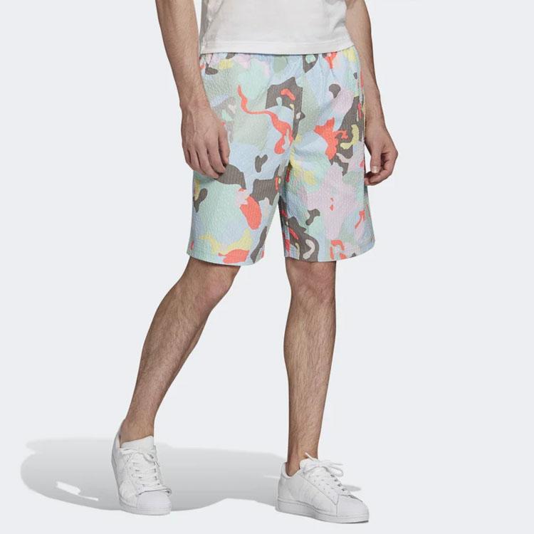 adidas Shorts Originals Trèfle Imprimé All-Over avec Cordon de Serrage et Coupe Régulière Shorts pour Homme Floral FM2244
