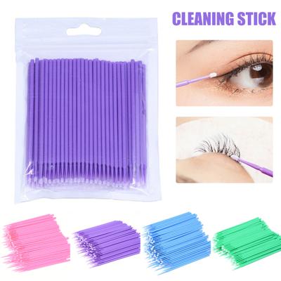 200 pezzi di cotton fioc monouso per il trucco, facili da usare, di buona fattura, utili per l'estensione delle ciglia micro per le donne