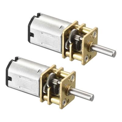 Rebower Micro Reduction Gear Motor with Full Metal Gearbox, 70RPM DC 6V for DIY RC Aircraft and Model Cars, 2 Pieces