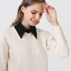 Mode Chemise Classique à Revers Amovible Faux Col Blouse Accessoires Vestimentaires Faux Col