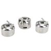 Lot de 3 boîtiers de canette durables en acier inoxydable, accessoire très fonctionnel pour machine à coudre