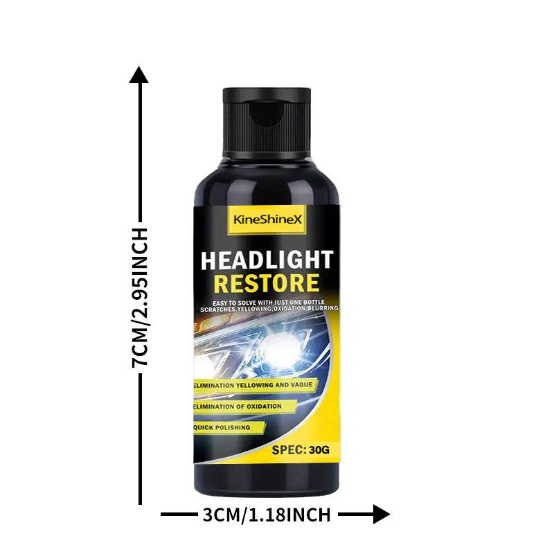 Car Headlight Restore Liquid Yellowing Oxidation Scratch Remover Cleaner
