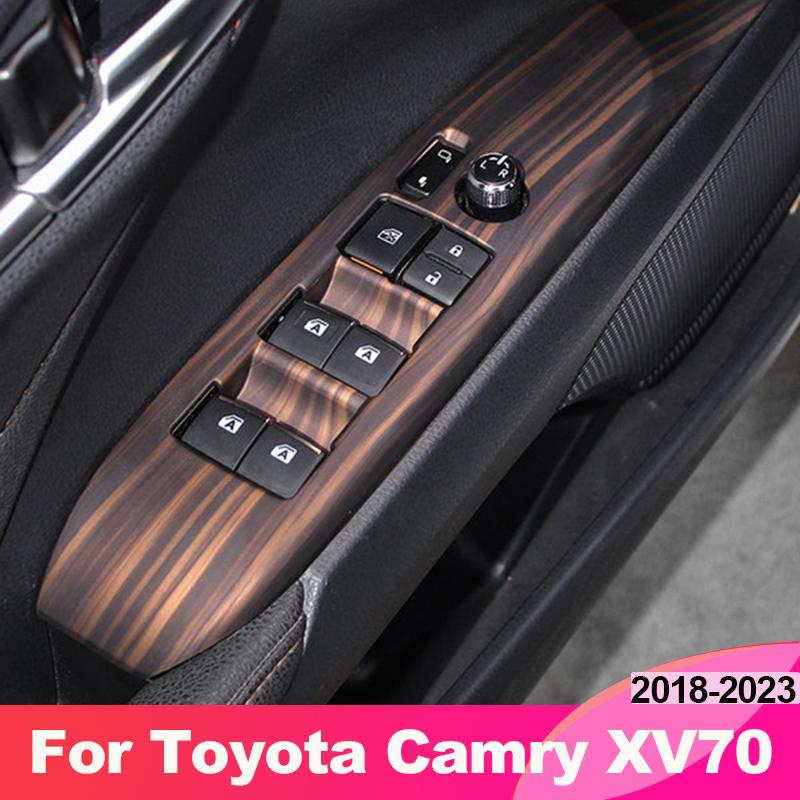 For Toyota Camry 70 XV70 2018 2022 2023 Hybrid Car Window Glass Lift Switch Panel Armrest Cover Trim Accessories