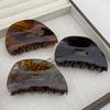 French Vintage 7.7CM Semicircular Arc Hair Clip Simple Delicate Acetate Shark Clip Hair Accessories For Woman Girls