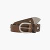 MARGESHERWOOD LEATHER STUD BELT_washed Brown Pull-up