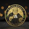 1/2/3/4/5Pcs Souvenir Coins Metal Christmas Gift Coins Christmas Decorative Keepsakes Coins Festive