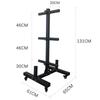 Gym Barbell Plate and Bar Storage Rack