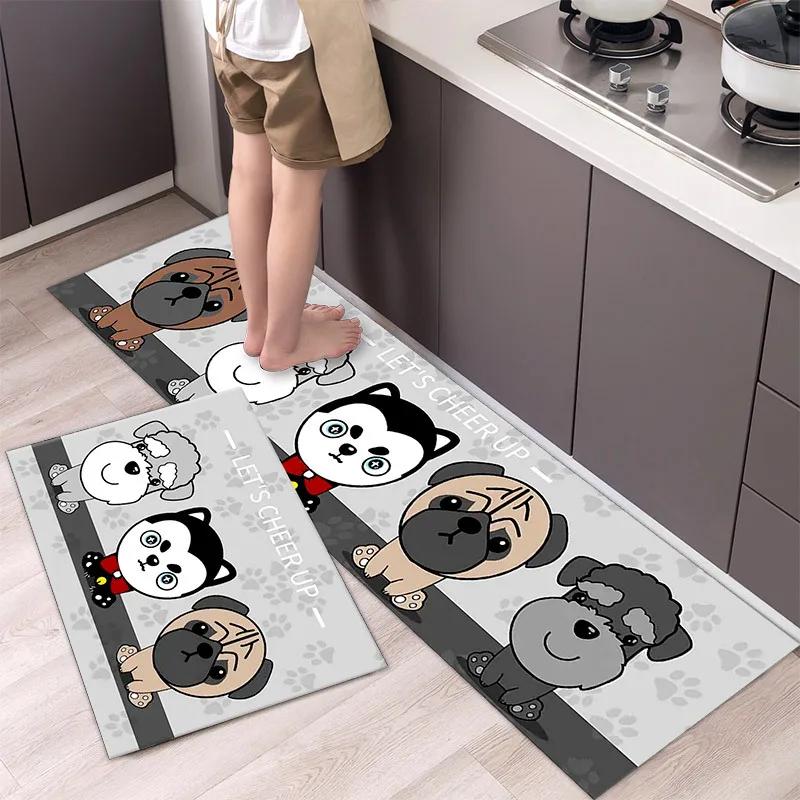 Long Kitchen Mats Home Floor Toilet Entrance Mat Home Quick Drying Super Absorbent Floor Mat Kitchen Rugs Mats Non Slip Modern
