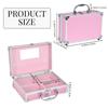 Large Capacity Cosmetic Bags & Cases for Beauty Case with Dividers Travel Box Organizer Nail Polish Makeup Suitcase with Mirror