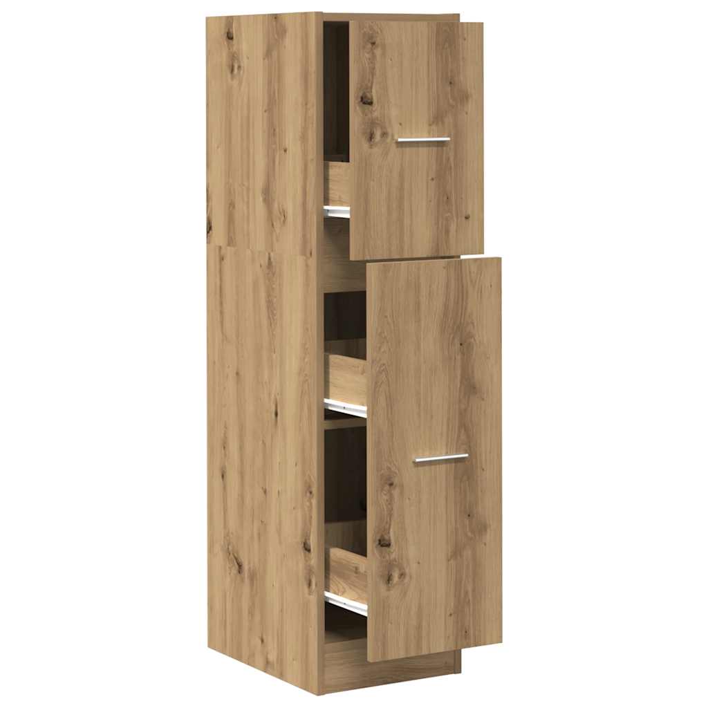 Apothecary Cabinet Artisan Oak 30x41x118 cm Engineered Wood