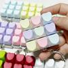 Relaxing DIY Keyboard Fidget Keychain Keycap Keys Button Keyboard Cap Pass The Time 9Keys Pinch Toy