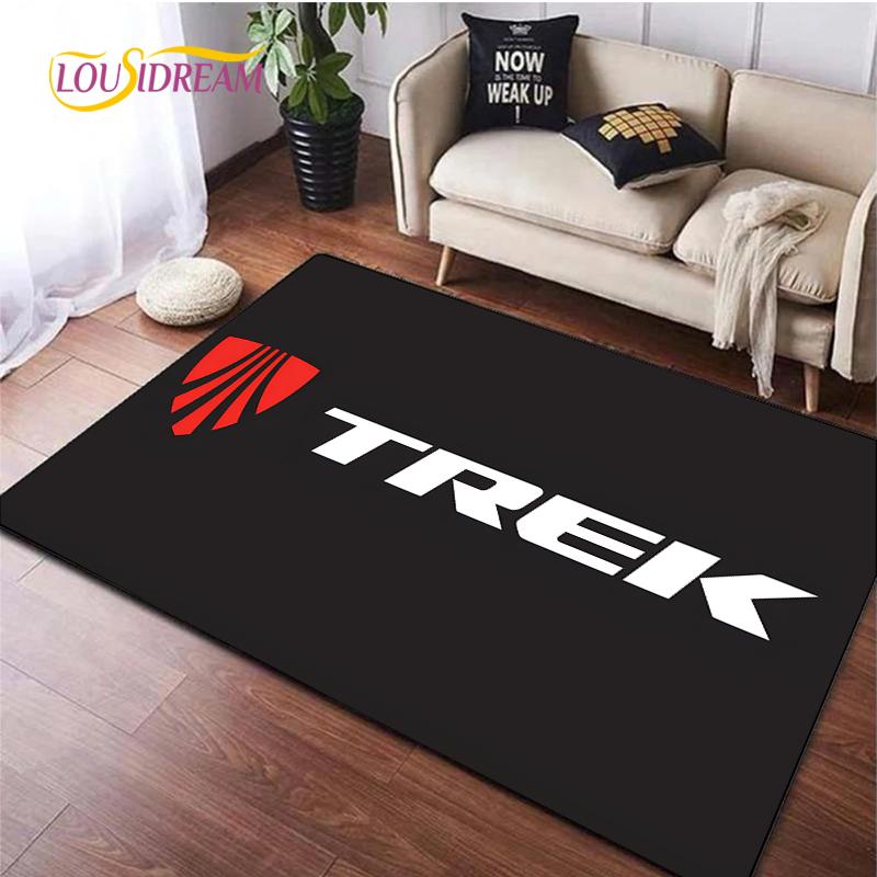 Bicycle Logo Carpet for Living Room Bedroom Rugs Kitchen Kids Door Unslip Floor Mat Birthday Gift Photography Props Alfombra Rug