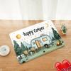 1pc Vintage Camper Suitable for RVs, Cabins  Home Decor - Floor Mat with Happy Camper Design, Retro Trailer Decorations