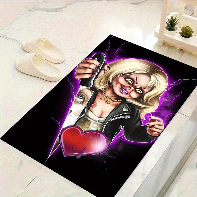 1pc Chucky Pattern Area Rug, Anti Slip Non Shedding Stain Resistant Carpet