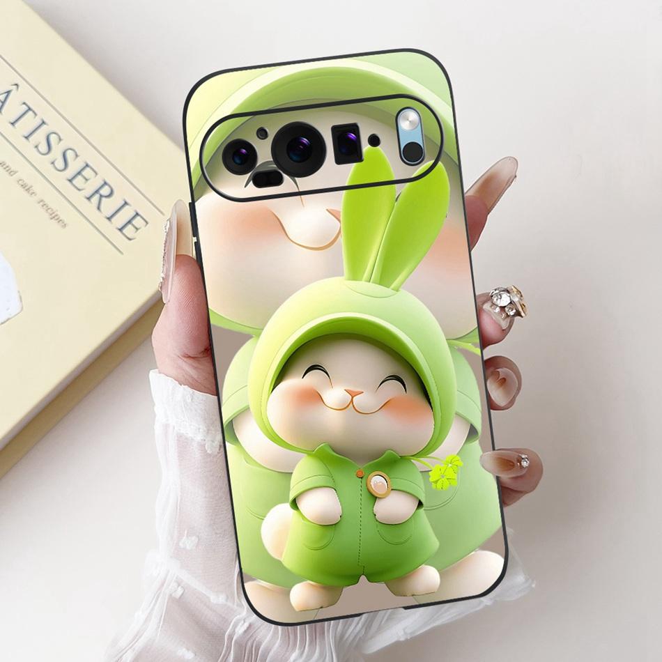 For Google Pixel 9 Pro 9A Pixel9 New Fashion Dusk Beach Painting Phone Case For Google Pixel9A 9 9Pro Black Silicone Soft Case