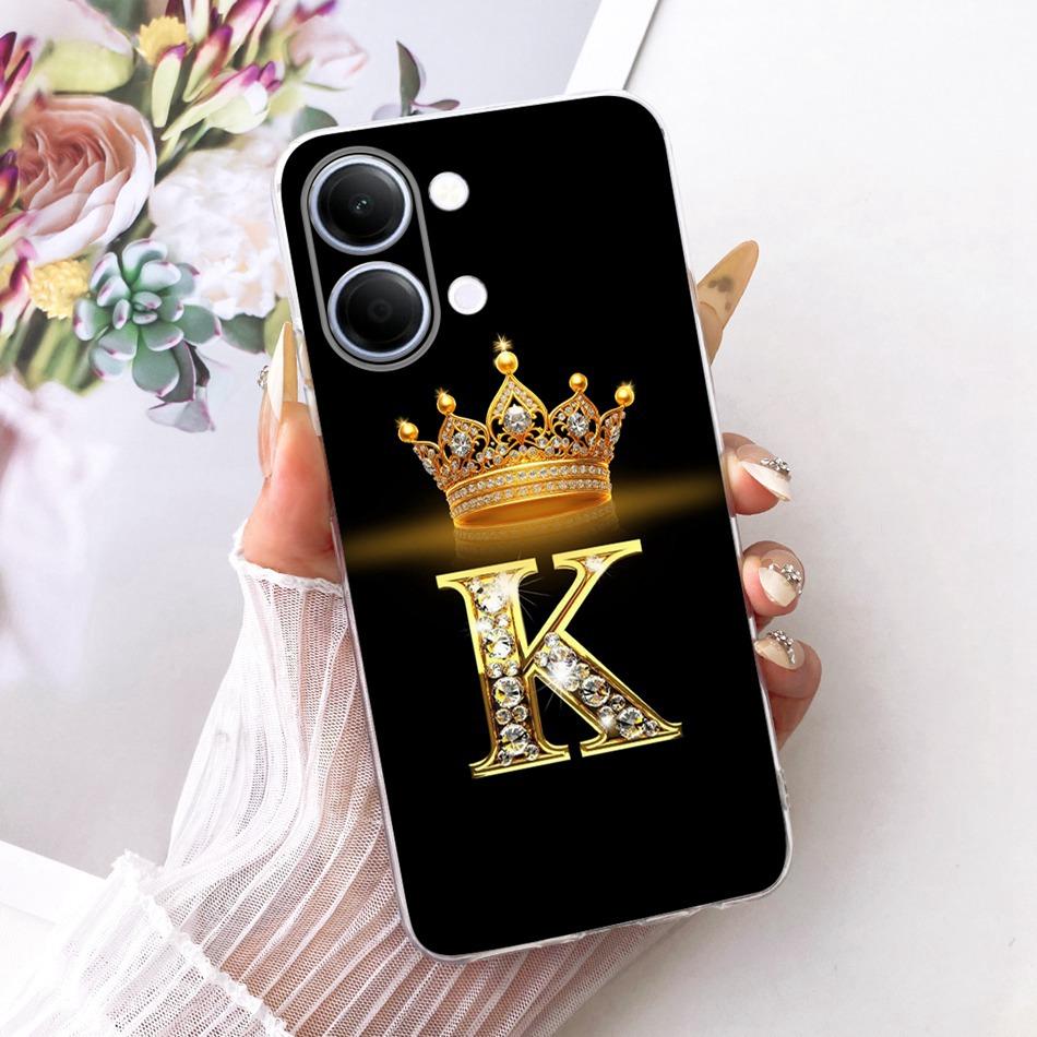 For Vivo Y05 Y11d 2026 Fashion Crown Letter Phone Case For Vivo Y11D Y05 4G Soft Silicone TPU Cases