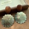 Natural Relaxation Ethnic Style Light Shell Earrings Earrings Light Luxury Retro Fashion High Sense Commuter Personalized Earrings